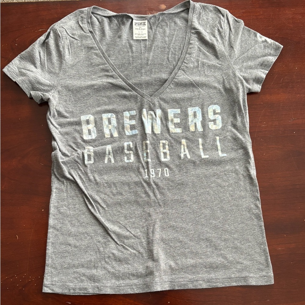 PINK Victoria's Secret Gray T-Shirt